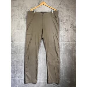 Wrangler ATG Pant Men 42x34 Brown Nylon Stretch Utility Cargo Golf Performance
